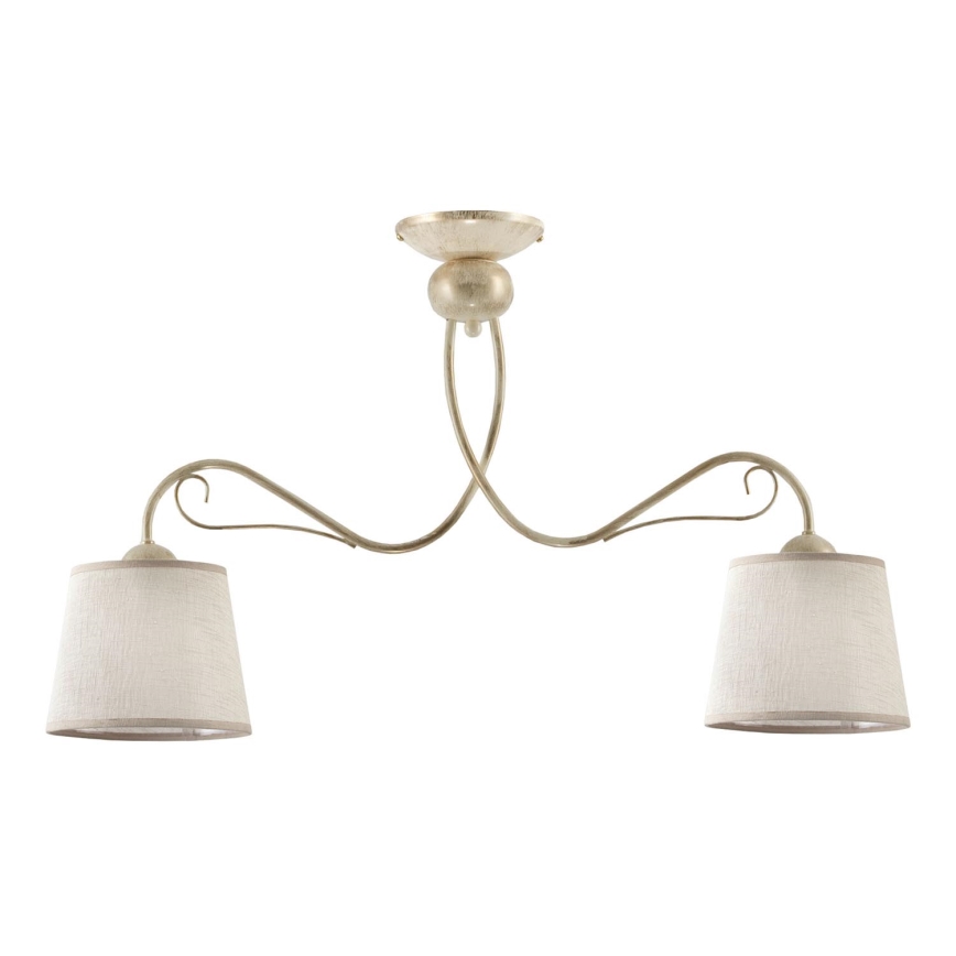 Jupiter 1356 - KM 2 PE - Luz de teto KAMELIA 2xE27/60W/230V