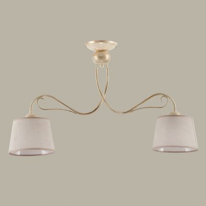 Jupiter 1356 - KM 2 PE - Luz de teto KAMELIA 2xE27/60W/230V