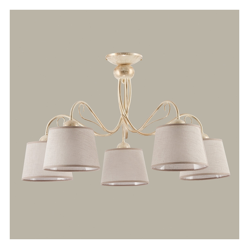 Jupiter 1358 - KM 5 PE - Luminária de teto KAMELIA 5xE27/60W/230V