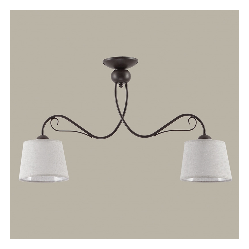 Jupiter 1364 - KM 2 PV - Luz de teto KAMELIA 2xE27/60W/230V