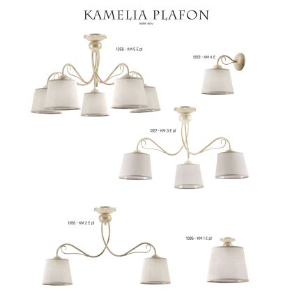 Jupiter 1386 - KM 1 PE - Luminária de teto KAMELIA 1xE27/60W/230V