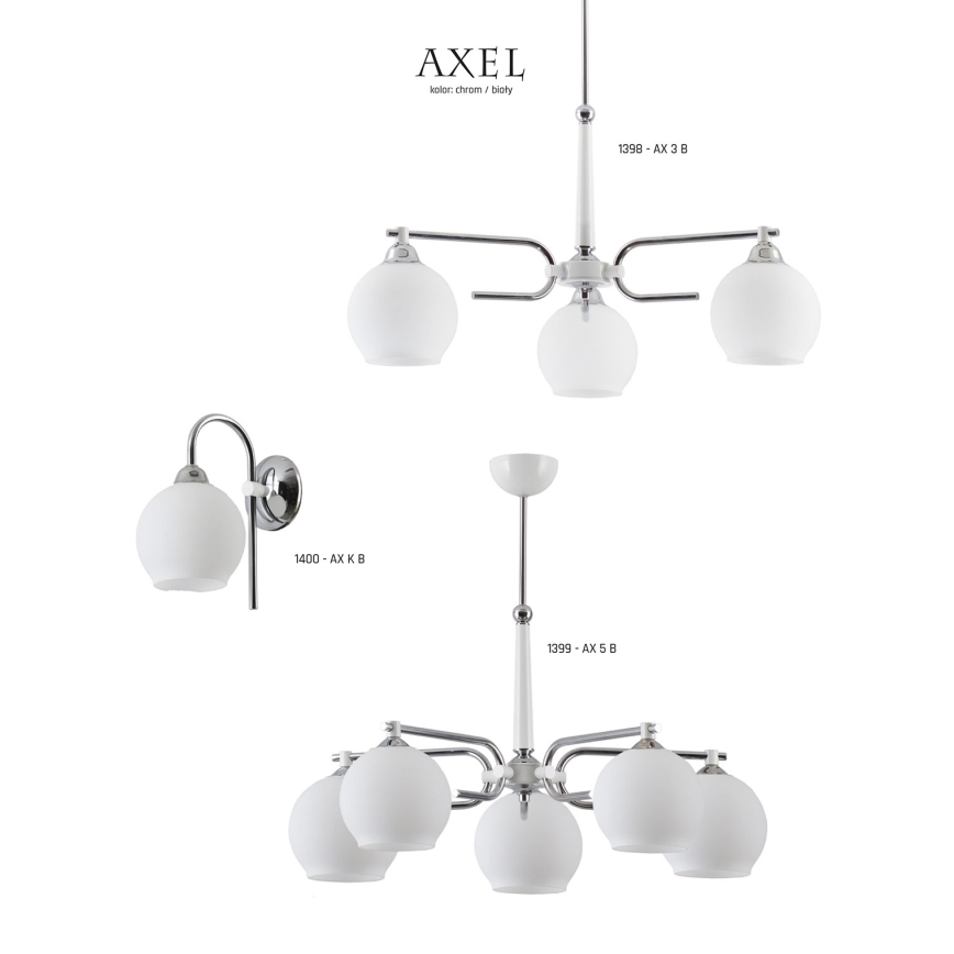 Jupiter 1399 - AX 5 B - Candelabro pendente AXEL 5xE27/60W/230V