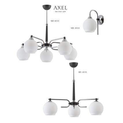 Jupiter 1401 - AX 3 G - Candelabro pendente AXEL 3xE27/60W/230V