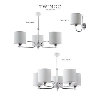 Jupiter 1404 - TW 3 B - Candelabro pendente TWINGO 3xE27/60W/230V