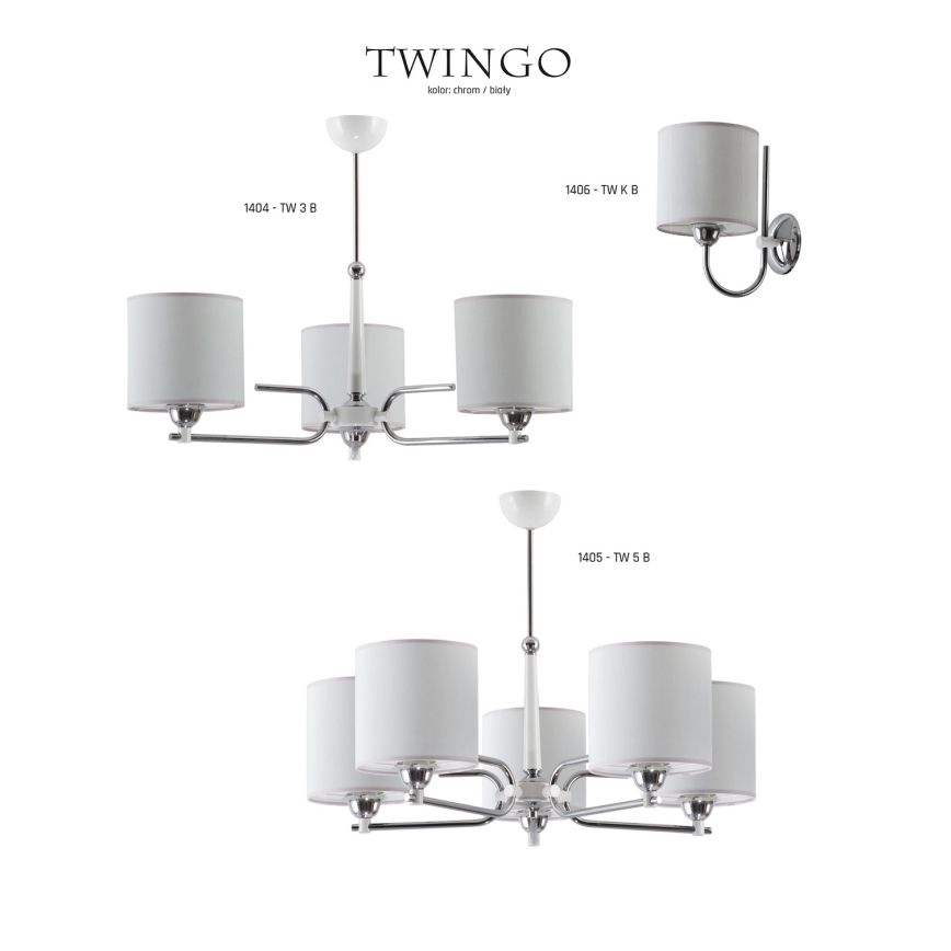 Jupiter 1404 - TW 3 B - Candelabro pendente TWINGO 3xE27/60W/230V