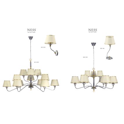 Jupiter 1410 - NESS NE 9 - Candelabro numa corrente 9xE27/60W/230V