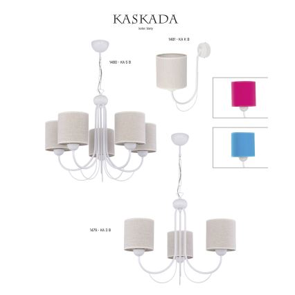 Jupiter 1480 - Candelabro numa corrente KASKADA 5xE27/60W/230V