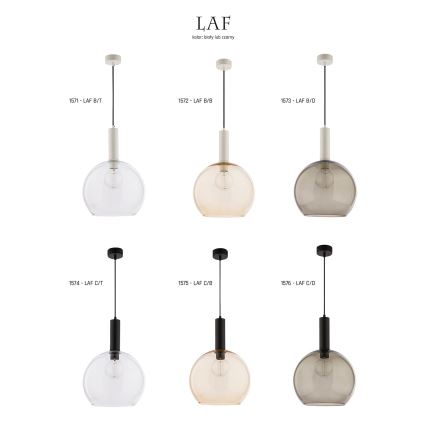 Jupiter 1576 - LAF C/D - Luz pendente LAF E27/60W