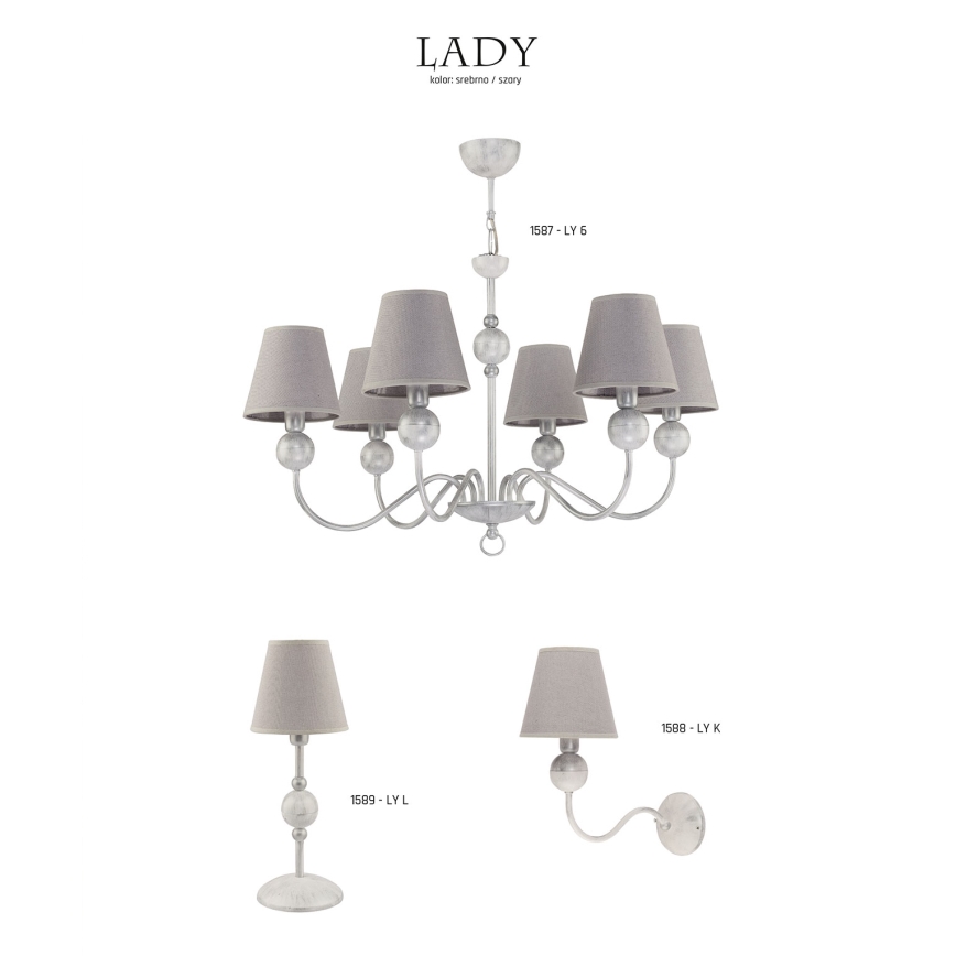 Jupiter 1588 - LY K BI - Luz de parede LADY E14/40W