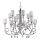 Jupiter 1596 - DE 12 CH - Candelabro de cristal DELFINA 12xE14/40W