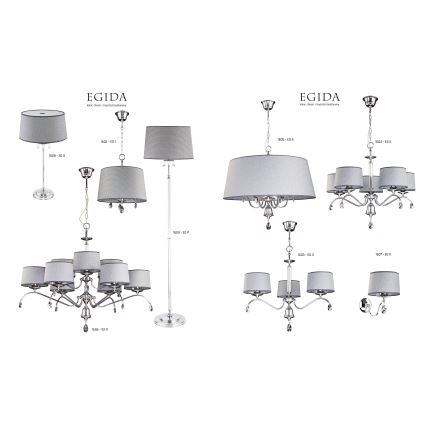 Jupiter 1602 - EG 1 CH - Candelabro de cristal EGIDA 3xE27/60W