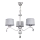 Jupiter 1603 - EG 3 CH - Candelabro de cristal EGIDA 3xE27/60W