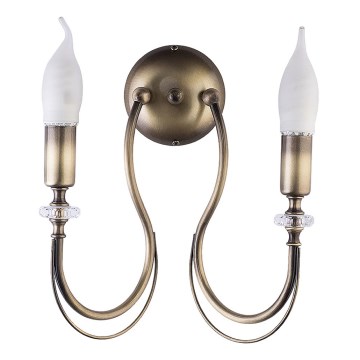 Jupiter 1636 - Luz de parede MELANI 2xE14/40W/230V bronze pátina