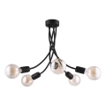 Jupiter 1640 - Candelabro pendente LUCE 5xE27/60W/230V preto antigo