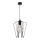 Jupiter 1641 - Candelabro suspenso SAO 1xE27/60W/230V preto