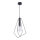 Jupiter 1661 - Candeeiro suspenso KAIR 1xE27/60W/230V preto/cromado brilhante