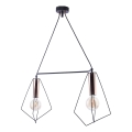 Jupiter 1665 - Candelabro num fio KAIR 2xE27/60W/230V preto antigo/cobre