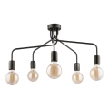 Jupiter 1676 - Candelabro pendente OLAF 5xE27/60W/230V titânio