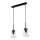 Jupiter 1679 - Candelabro num fio DOMINO 2xE27/60W/230V transparente