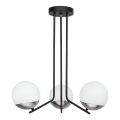 Jupiter 1723 - Candeeiro suspenso SANTA 3xE14/40W/230V cromado brilhante