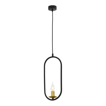 Jupiter 1809 - PI1 E14 - Candelabro num fio PONTI 1xE14/40W/230V preto antigo