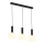 Jupiter 1854 - VA3 - Candelabro num fio VANES 3xE27/60W/230V dourado/preto antigo