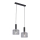 Jupiter 1859 - VA2 - Candelabro num fio VANES 2xE27/60W/230V prata/preto antigo
