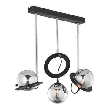 Jupiter 1895 - Candelabro suspenso PLANET 3xG9/10W/230V mate cromado