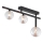 Jupiter 1904 - Candeeiro de tecto de aplicação NEPTUN 3x G9/14W/230V, preto