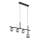 Jupiter 1908 - Lustre suspenso por cabo NEPTUN 4xG9/14W/230V preto/cinzento fumado