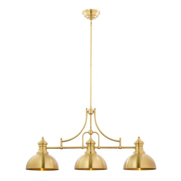 Jupiter 1915 - Candeeiro de teto com haste PLATINO 3xE27/60W/230V latão