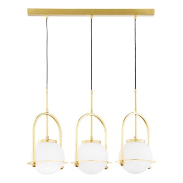Jupiter 1917 - Candeeiro pendente em cabo ROSSO 3xE27/15W/230V dourado
