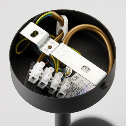 Jupiter 1974 - Candeeiro suspenso MOKA 3xGU10/10W/230V + 3xG9/10W/230V preto/cromado brilhante