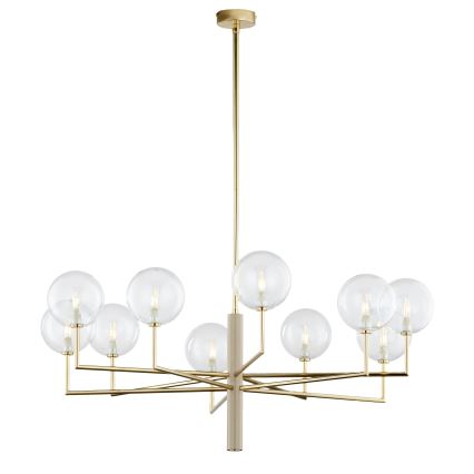 Jupiter 1976 - Candelabro suspenso FEME 10xG9/10W/230V dourada