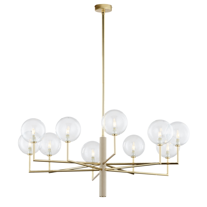 Jupiter 1976 - Candelabro suspenso FEME 10xG9/10W/230V dourada