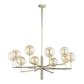 Jupiter 1977 - Candelabro suspenso FEME 10xG9/10W/230V dourada/bege