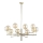 Jupiter 1977 - Candelabro suspenso FEME 10xG9/10W/230V dourada/bege