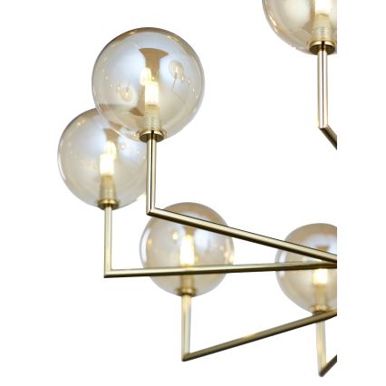 Jupiter 1977 - Candelabro suspenso FEME 10xG9/10W/230V dourada/bege