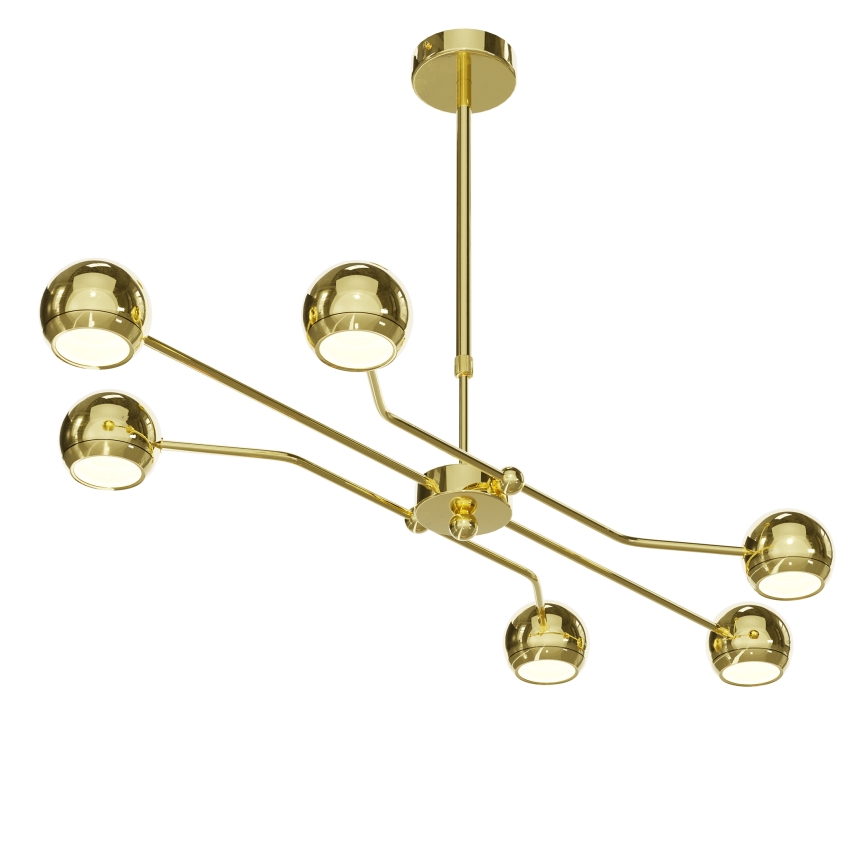 Jupiter 1978 - Candeeiro suspenso TIANA 6xGU10/10W/230V dourado