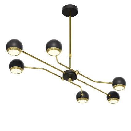 Jupiter 1979 - Candeeiro suspenso TIANA 6xGU10/10W/230V preto/dourado