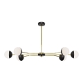 Jupiter 1981 - Candeeiro suspenso TRENTO 6xG9/10W/230V preto/dourado