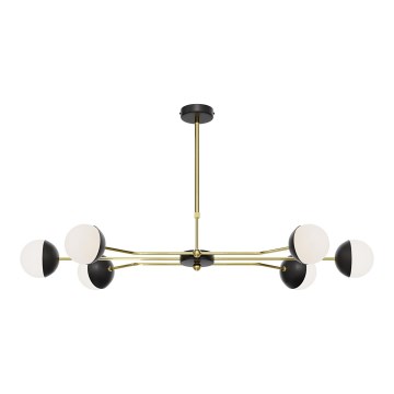 Jupiter 1981 - Candeeiro suspenso TRENTO 6xG9/10W/230V preto/dourado