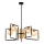 Jupiter 1984 - Candelabro suspenso IBRA 5xG9/10W/230V preto/dourada/bege