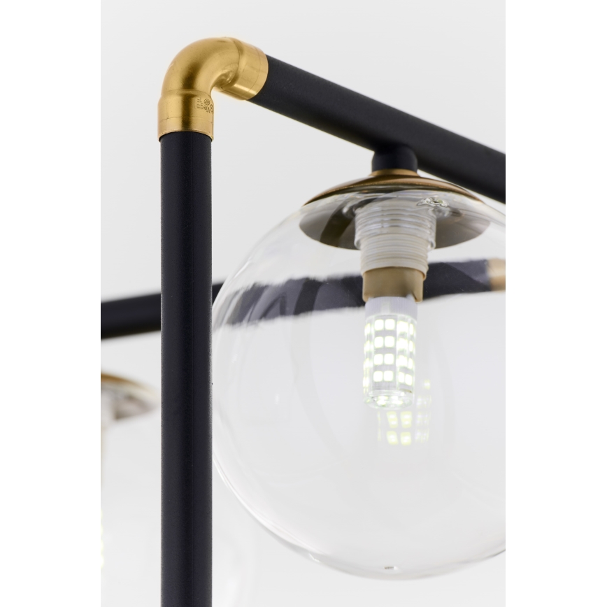 Jupiter 1985 - Candelabro suspenso IBRA 5xG9/10W/230V preto/dourada