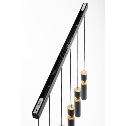 Jupiter 2005 - Candeeiro suspenso ALAS 6xGU10/10W/230V preto/dourado