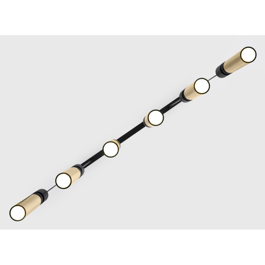 Jupiter 2008 - Candeeiro suspenso ALAS 6xGU10/10W/230V dourado/preto