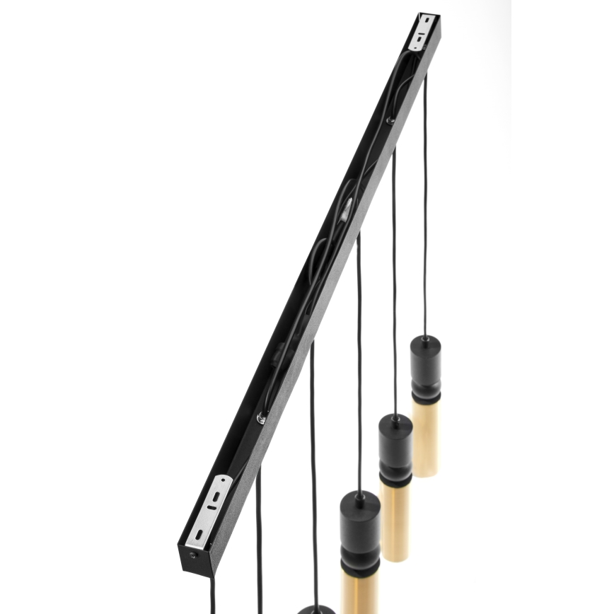 Jupiter 2008 - Candeeiro suspenso ALAS 6xGU10/10W/230V dourado/preto