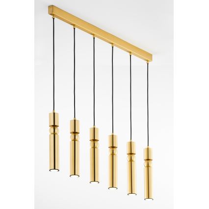 Jupiter 2011 - Candeeiro suspenso ALAS 6xGU10/10W/230V dourado