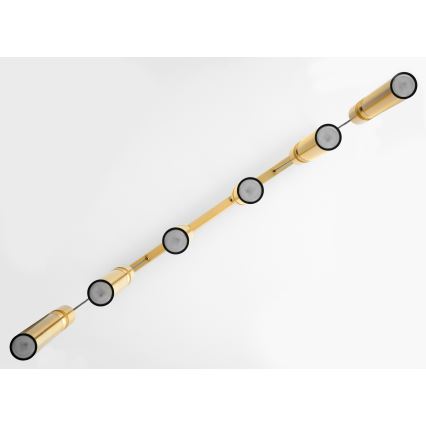 Jupiter 2011 - Candeeiro suspenso ALAS 6xGU10/10W/230V dourado