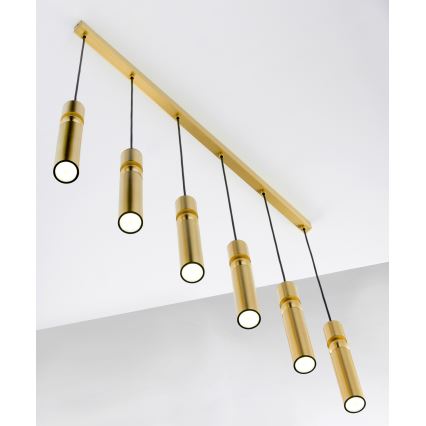 Jupiter 2011 - Candeeiro suspenso ALAS 6xGU10/10W/230V dourado